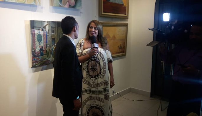 Entrevista durante jantar na Embaixada Árabe do Egito