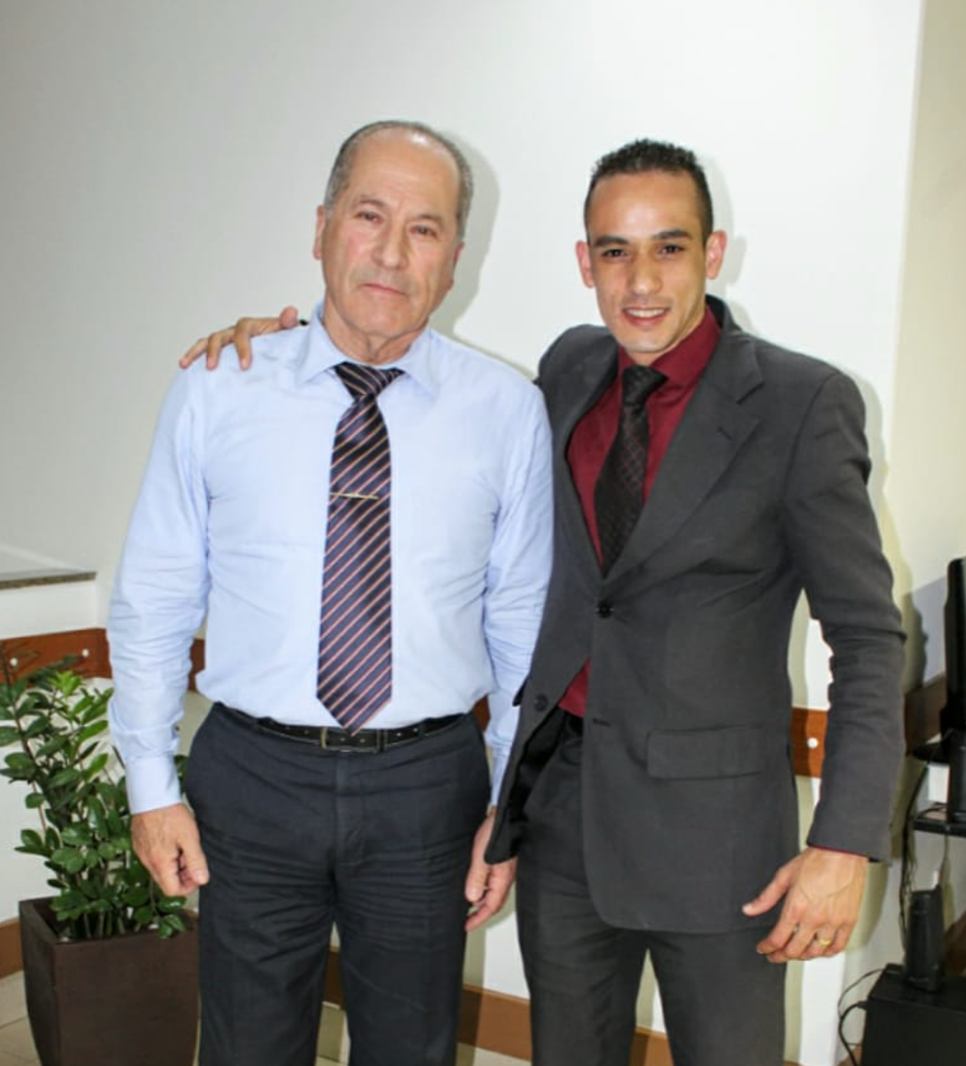 Elenilson Gomes e Roberto Manna durante encontro da CDL - Câmara Dos Dirigentes Lojistas Itaquera
